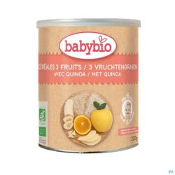 Babybio Cereales 3 Fruits Quinoa 6m 220g
