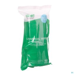Clinell Universal Wipes Refill Tub 100 Pcs