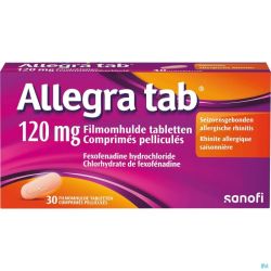 Allegra Tab 120mg 30 Comprimés Pelliculés 120mg