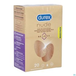 Durex Nude No Latex Préservatifs 20 Pièces