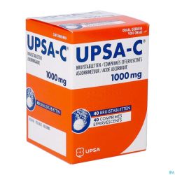 Upsa C 1000mg Comprimés Effervescents 40