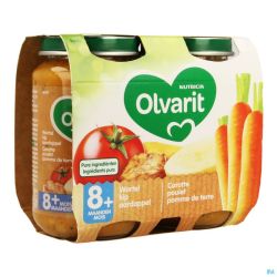 Olvarit Poulet Carotte P D Terre 2x200 G