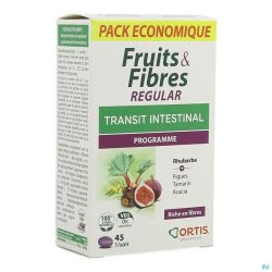 Ortis Fruits & Fibres Regular ecopack 45 Comprimés