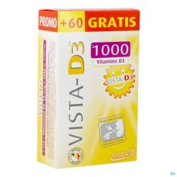 Vista D3 1000 Promo Comprimés Fondants 120 + 60 Gratuits