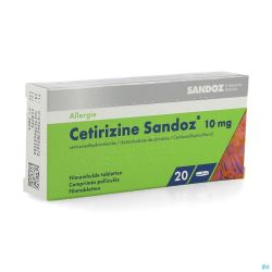 Cetisandoz 20 Comprimés 10 Mg