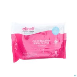 Clinell Gant Toilette 2% Chlorhexydine 8