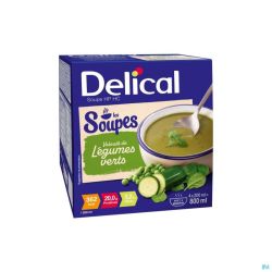 Delical Soupe Veloute Legumes Verts 4x200ml