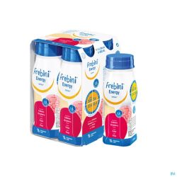 Frebini Energy Drink Enfant Fraise Flacon 4x200ml