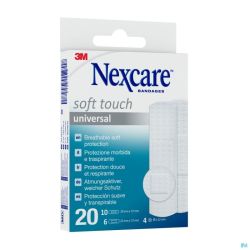 Nexcare 3m Soft Touch Universal Assort. Strips 20