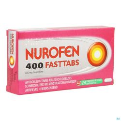 Nurofen 400 Fasttabs 24 Gélules 400 Mg