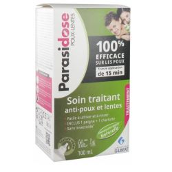 Parasidose Soin Traitant Anti Poux et Lentes Tube 100ml