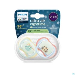 Philips Avent Sucette +0m Air Paresseux/lion 2