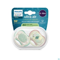 Philips Avent Sucette +6m Air Feuilles 2