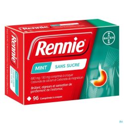 Rennie Menthe S/sucre Comprimés A Croquer 96