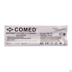 Sonora Coton Tiges Swabs Imbibés Glycerine et Citron 3 pièces