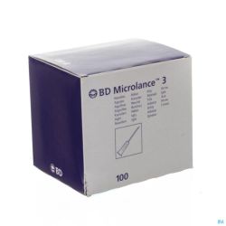 Bd Microlance 3 Aiguille. 19g 2 Rb 1,1x50mm Crème 100