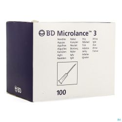 Bd Microlance Aiguille Hypoderm.27g 1/2'' Ster 100