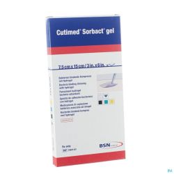 Cutimed Sorbact Gel 7,5x15 7261101 10 Pièce