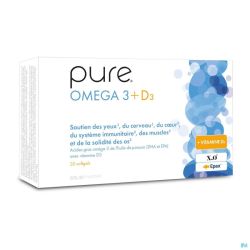 Pure Omega 3 + D3 Softgels 30