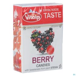 Vitalp Bonbon Baies Rouges S/sucre Stevia 25g