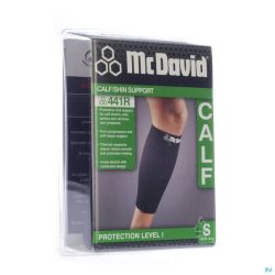 Mcdavid Del Calf Support Black/scarlet S 441