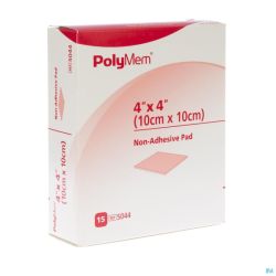 Polymem Quadrafoam Non-adhesif 10,1cmx10,1cm 15