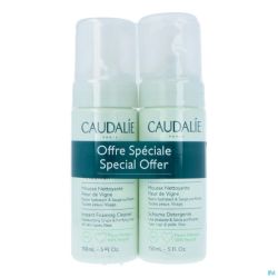 Caudalie Vinoclean Mousse Nettoyante Démaquillante Fleur de Vigne 2x150ml Prix Permanent