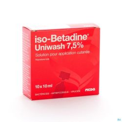 Iso Betadine Uniwash 10x10 Ml