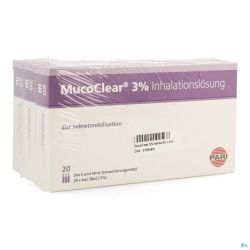 Mucoclear 3 % Nacl 3x20 Ampoules 4 Ml