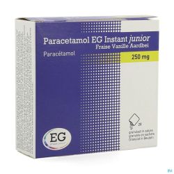 Paracetamol Eg Instant Junior 250mg Vanille Fraise 20 Sachets