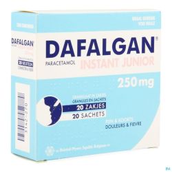 Dafalgan Junior Vanille/Fraise 20 Sachets 250 Mg