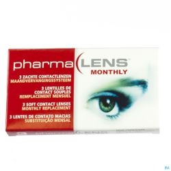 Pharmalens Lentilles Lentilles Mensuelles -1,50 3 Pièces