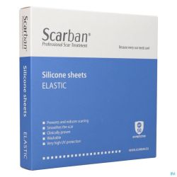 Scarban Elastic Silicone Sheet 5x 7,5cm 2