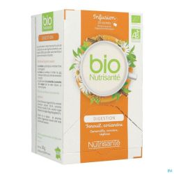 Thé Infusettes Bio Digestion Nutrisanté 20 Sachets