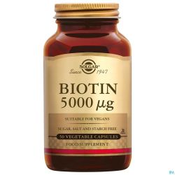 Solgar Biotin 5000mcg V-caps 50