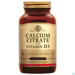 Solgar Calcium Citrate Vitamin D-3 Comp 60