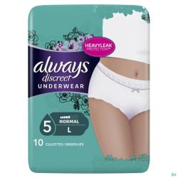 Always Discreet Incont Pants L Taille Ba