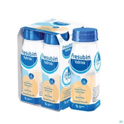 Fresubin Yodrink Peche-abricot Easy Bottle 4x200ml