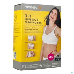 Medela Soutien-gorge Allaitement 3en1 M Noir