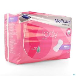 Molicare Premium Lady Pad 4,5 Gouttes 43x16,2cm 14 Serviettes