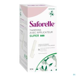 Saforelle Coton Protect Tampons avec Applicateurs Super 14