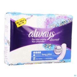 Always Discreet Inconctinence Pad Long 8