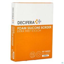 Decifera Foam Silicone Border Extra Thin 5x5cm