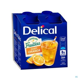 Delical Boisson Fruitee Orange 4x200ml