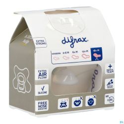 Difrax Sucette Dental +18m Uni/pure Bleu Fonc/ev.