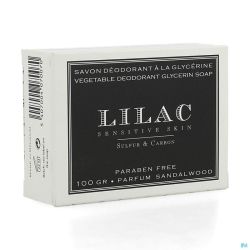 Lilac Savon Déodorant Glycerine Soufre et Charbon 100g