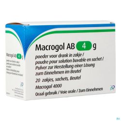 Macrogol Ab 4g Poudre Pour Solution Buvable Enfants Sachets 20