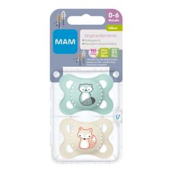 Mam Sucette Elements Silicones 0-6 GarÇon