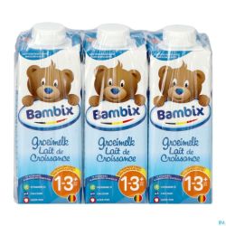 Bambix Lait Croissance Nature 1-3a 3x250ml