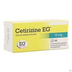 Cetirizine E.g. 50 Comprimés 10 Mg